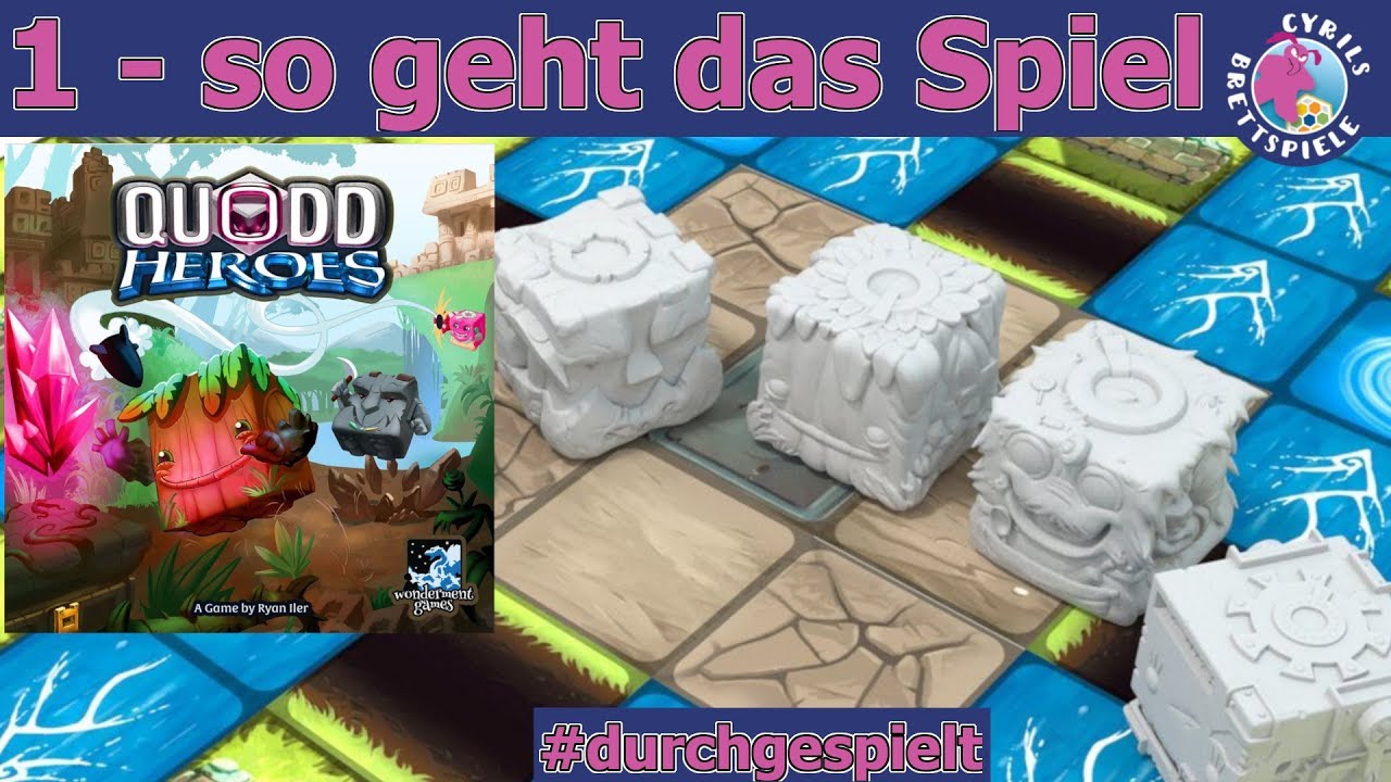 Cyrils Brettspiele - Quodd Heroes (S204E01) - Regeln & Komponenten