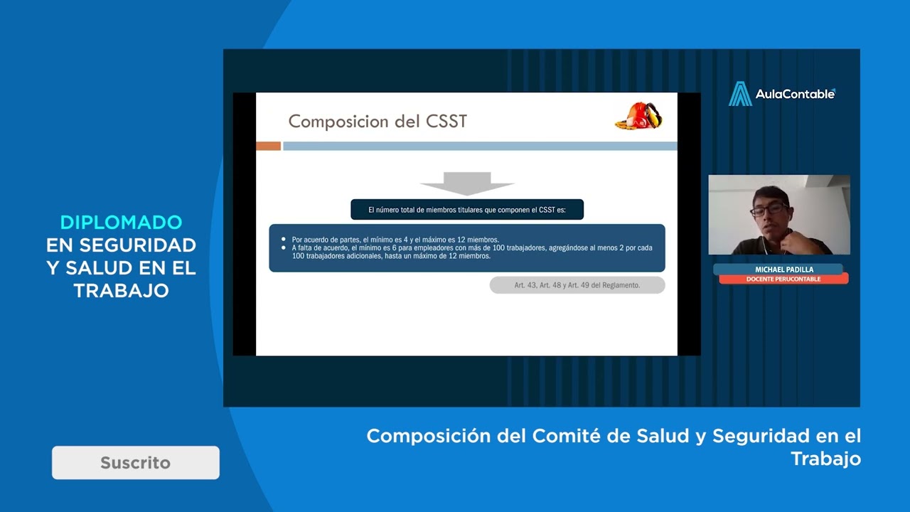 Composición del Comité de Salud y Seguridad en el Trabajo