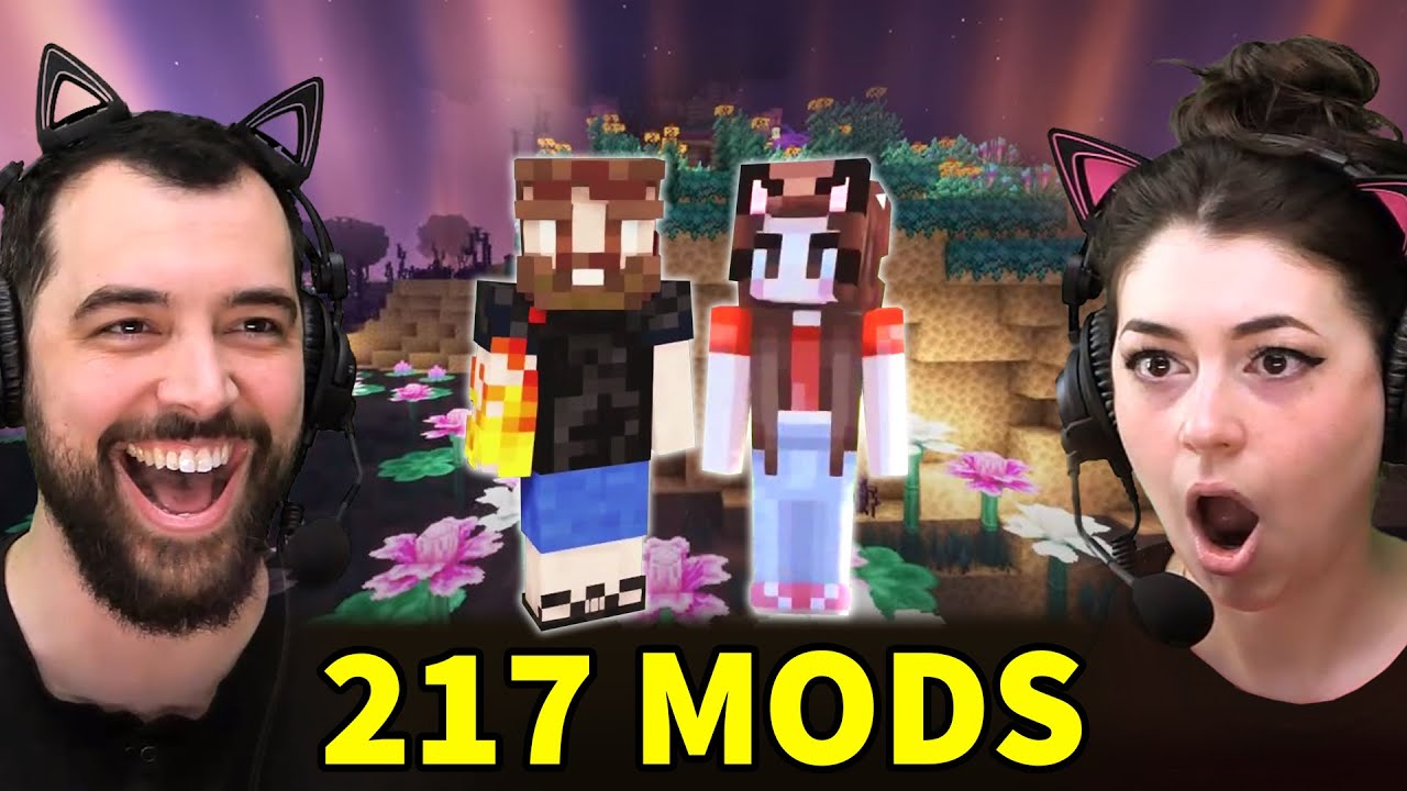 Husband & Wife try Minecraft with 217 Mods! s03e01