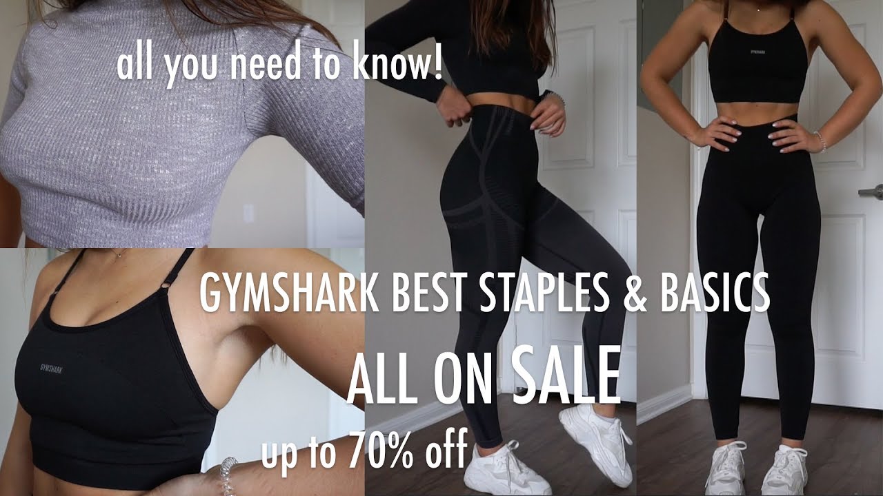 THE BEST STAPLE PIECES FROM THE GYMSHARK BLACKOUT SALE | MY GO-TO GYM OUTFITS | AD