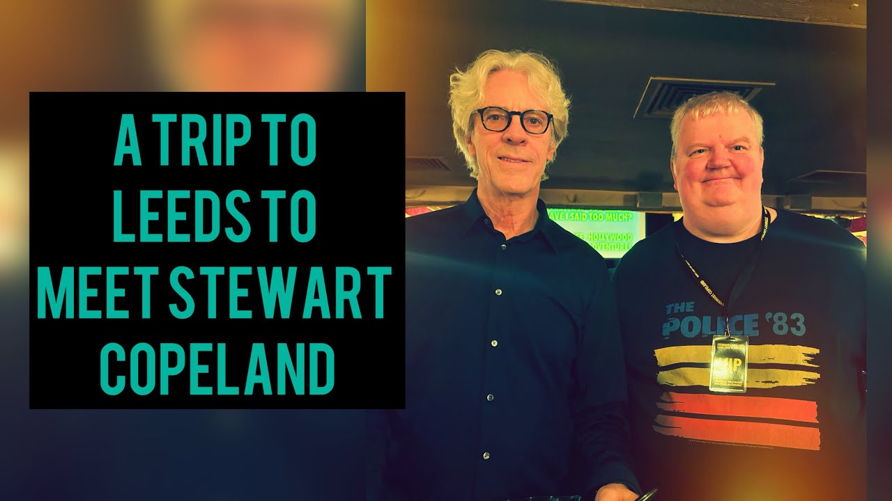 A trip to Leeds to meet Stewart Copeland #leeds #stewartcopeland #thepolice #drums #80smusic #uk