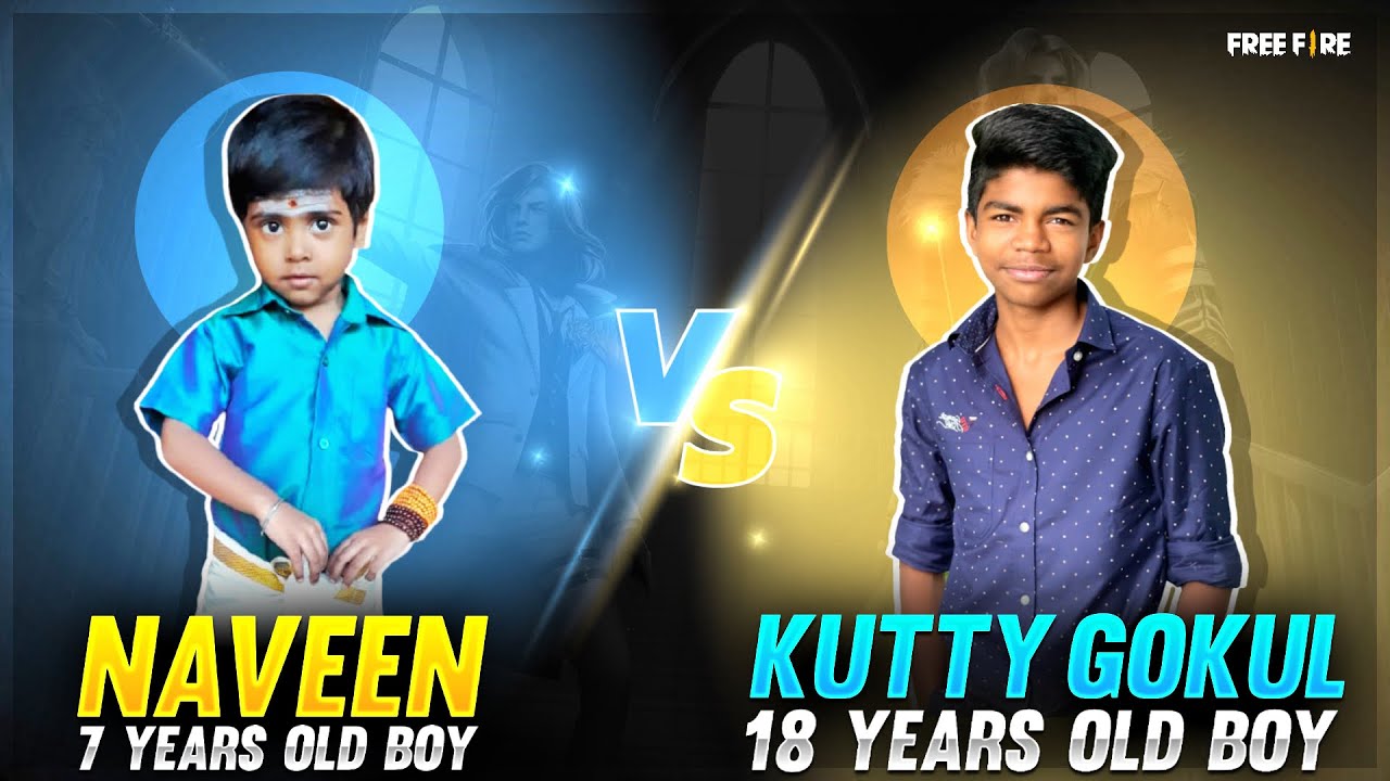 💥😍7 Years Old Boy Naveen😂💥Vs 18 Years Old Boy Kutty Gokul😂 1 Vs 1 😢Tn Headshot King Vs Mp40 King💥