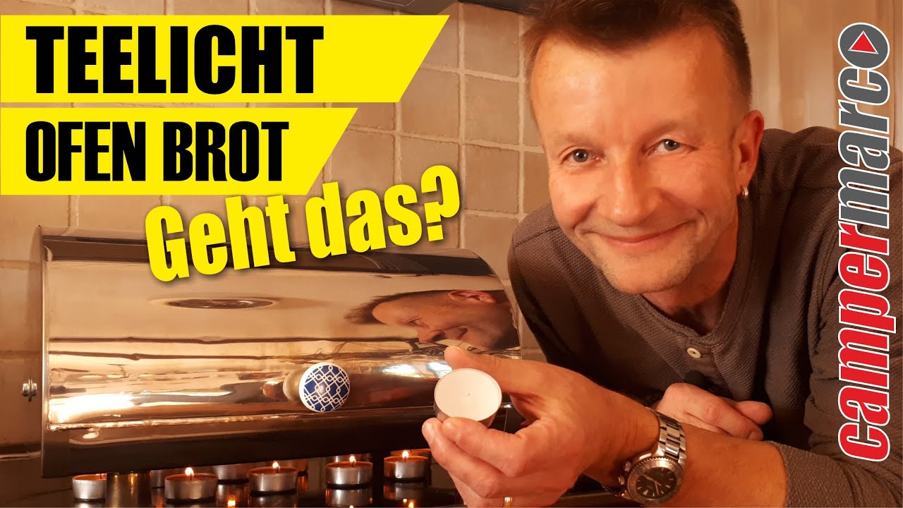 Mit Kerzen Brot backen - geht das?  [DIY Teelicht-Backofen Blackout, ohne Strom]
