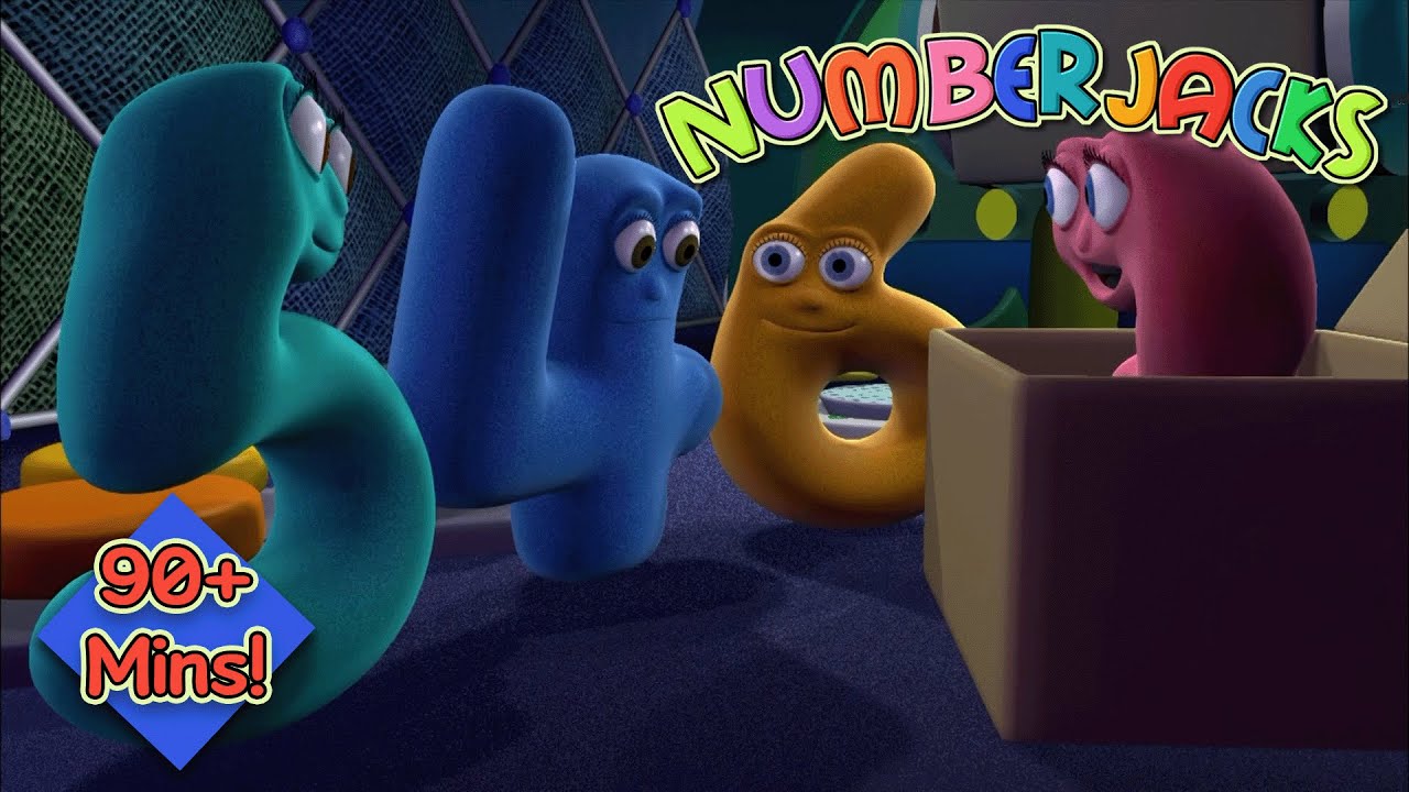 Shapes Everywhere! 📐 Numberjacks MARATHON | 90+ Mins