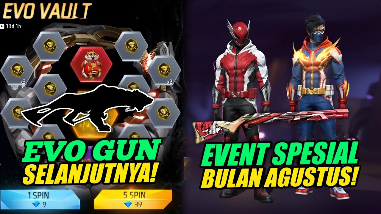 GILA!! 😱 PENGGANTI EVOGUN FF BOCOR + EVENT SPESIAL AGUSTUS & SKIN PLETOK KEMERDEKAAN! - Free Fire
