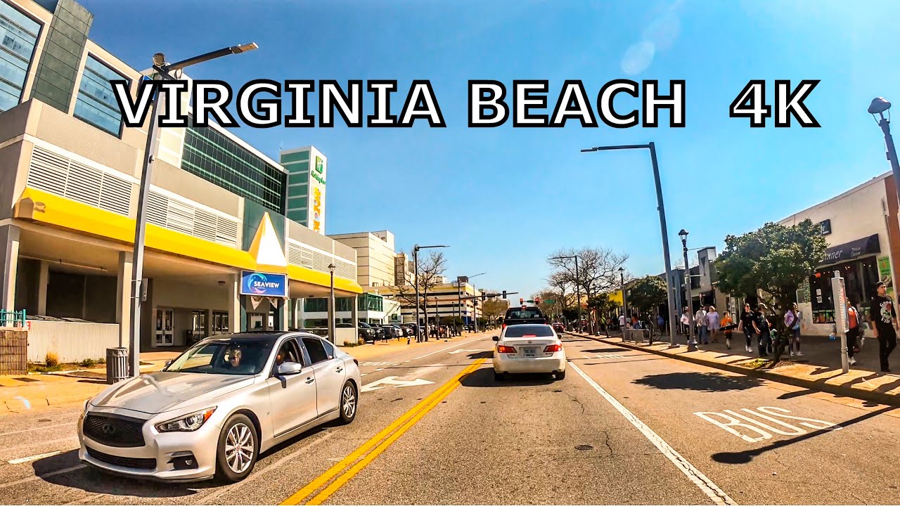 Virginia Beach 4K - Driving & Walking Downtown - Virginia