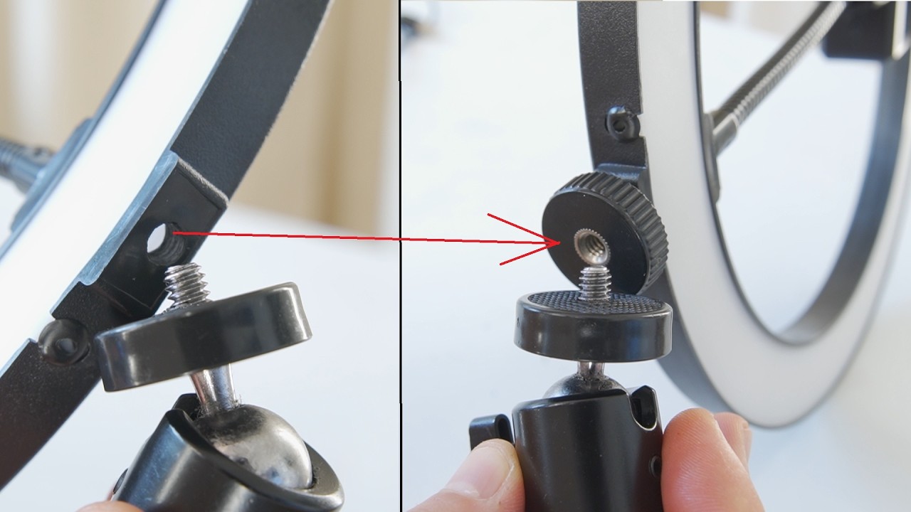 How to EASY Fix the Ring Light Tripod Mount Screw Hole DIY