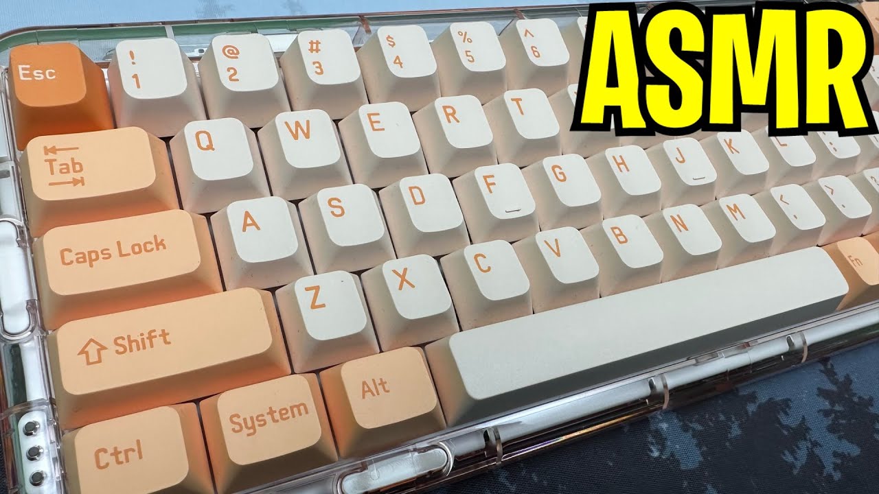 Chill Typing ASMR Mechanical Keyboard For Sleep, Relax, Tingles, Calm / MOJO68