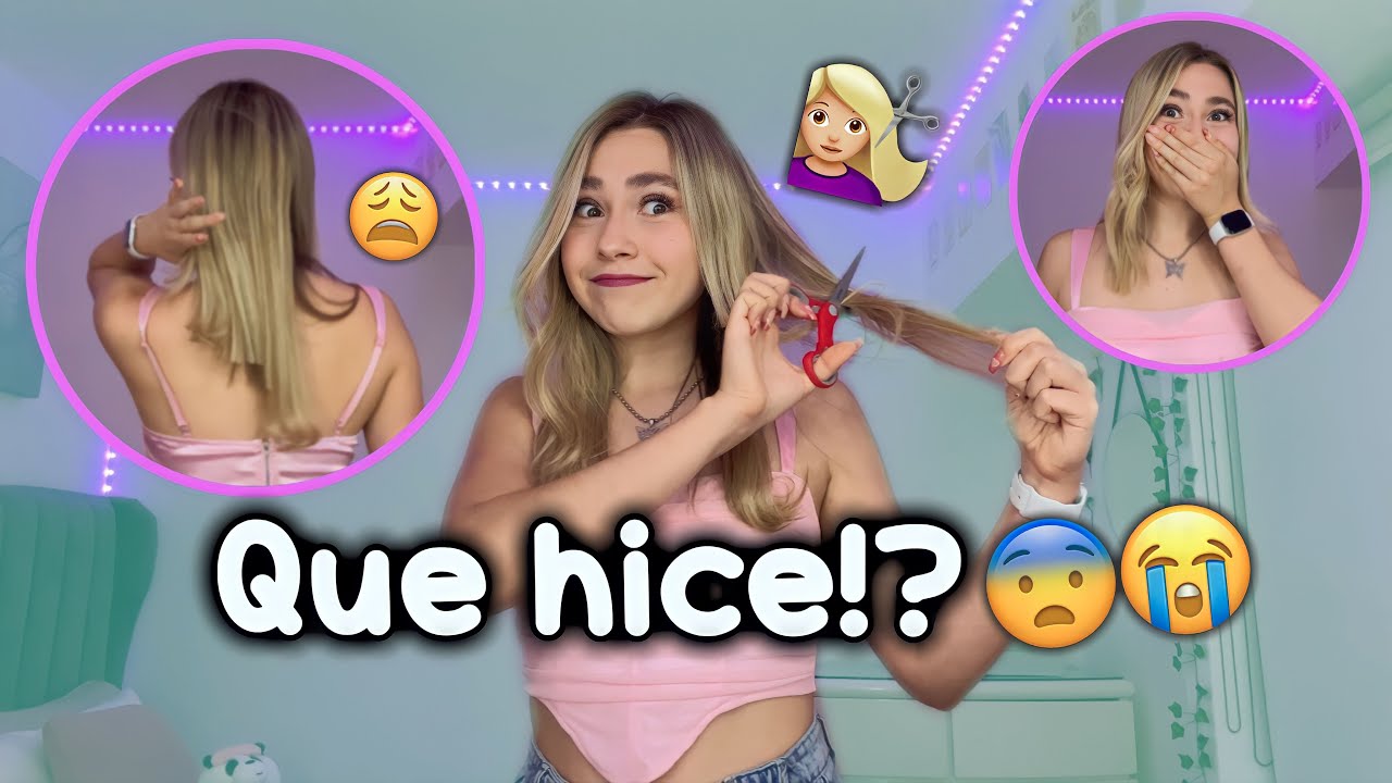 ME CORTE EL CABELLO YO SOLA😟👩🏼- Evelyn Rangel