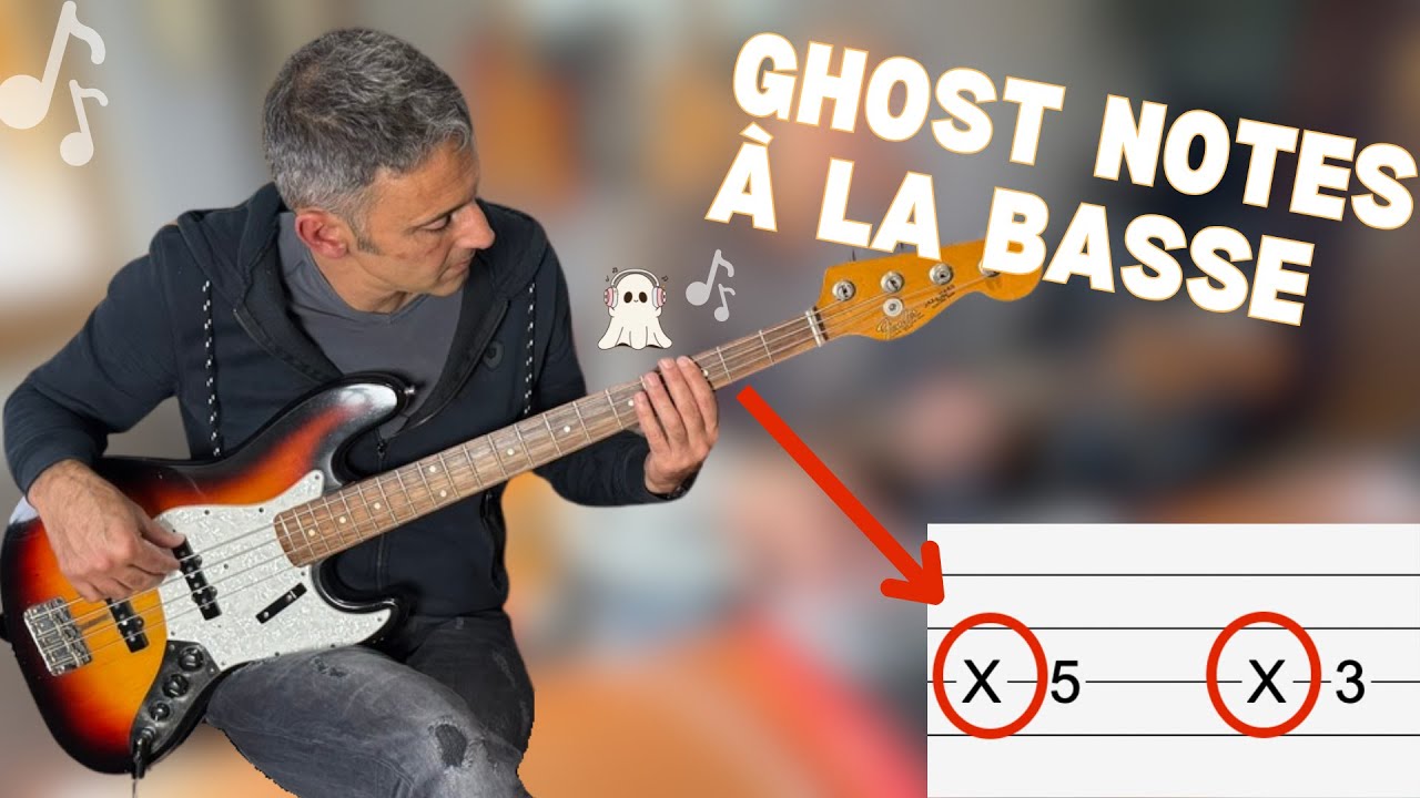 Découvre les Ghost Notes à la basse (Explications et exercices) !