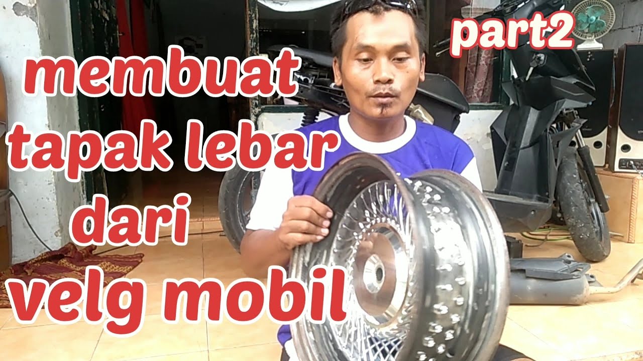 CARA MEMBUAT VELG TAPAK LEBAR RING 13 DARI VELG MOBIL @yendrikotomotif