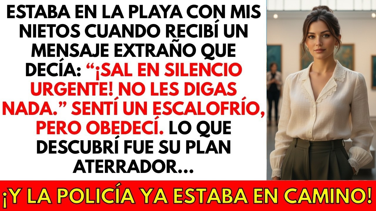 En la playa con mis nietos, recibí un mensaje misterioso  “Sal en silencio  No les digas nada…”