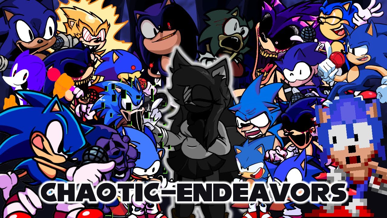 FNF - Chaotic Endeavors / 20 Sonic's vs Mangoka Remastered V2 (Majin Sonic/Sonic.EXE)