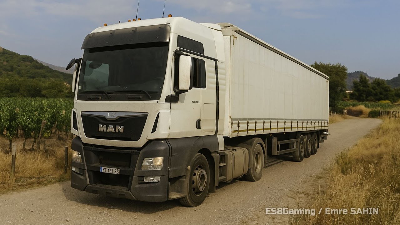 ETS2 / Realistic Driving - MAN TGX E6 (Scenic Village Roads) Euro Truck Simulator 2 - Gameplay 1.55