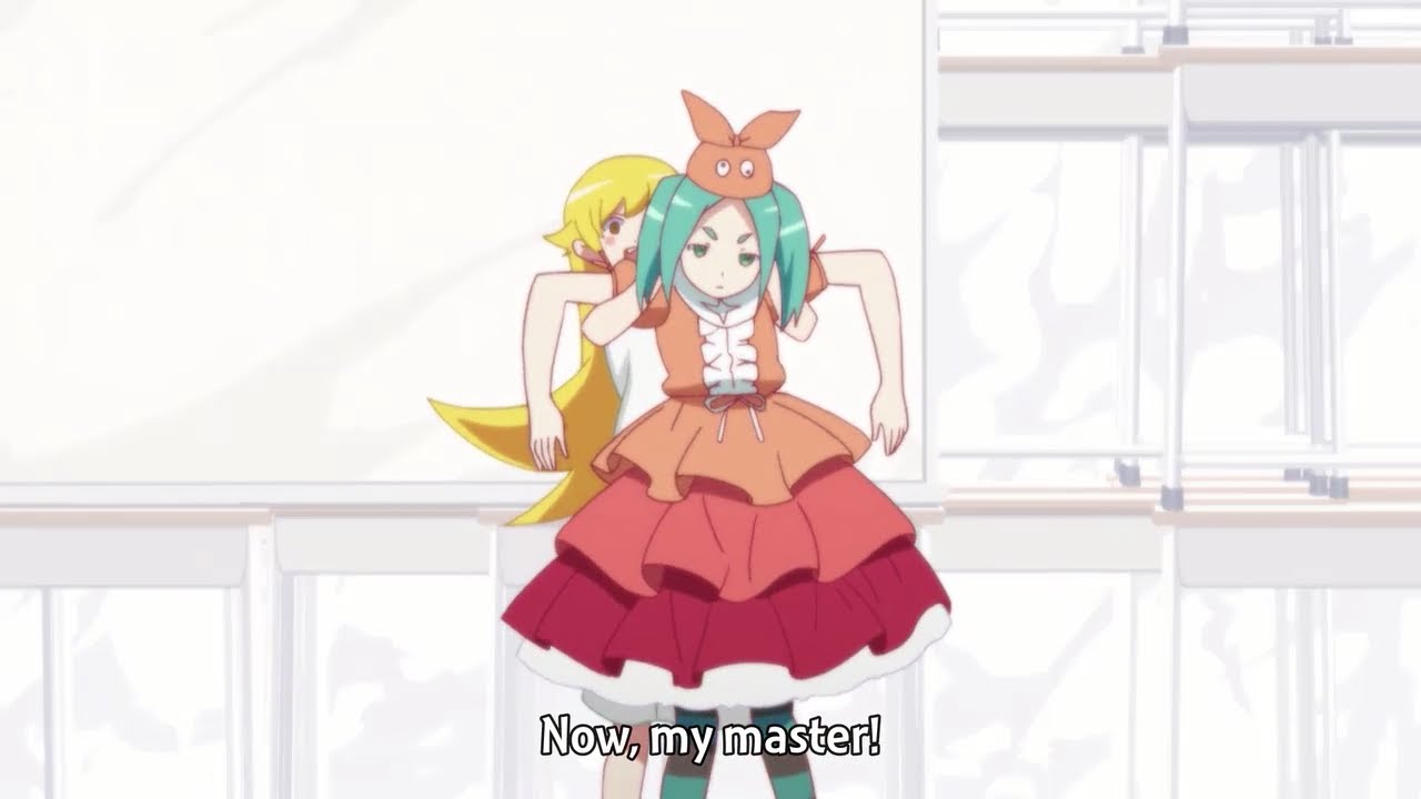 Shinobu Attacking Ononoki Chan