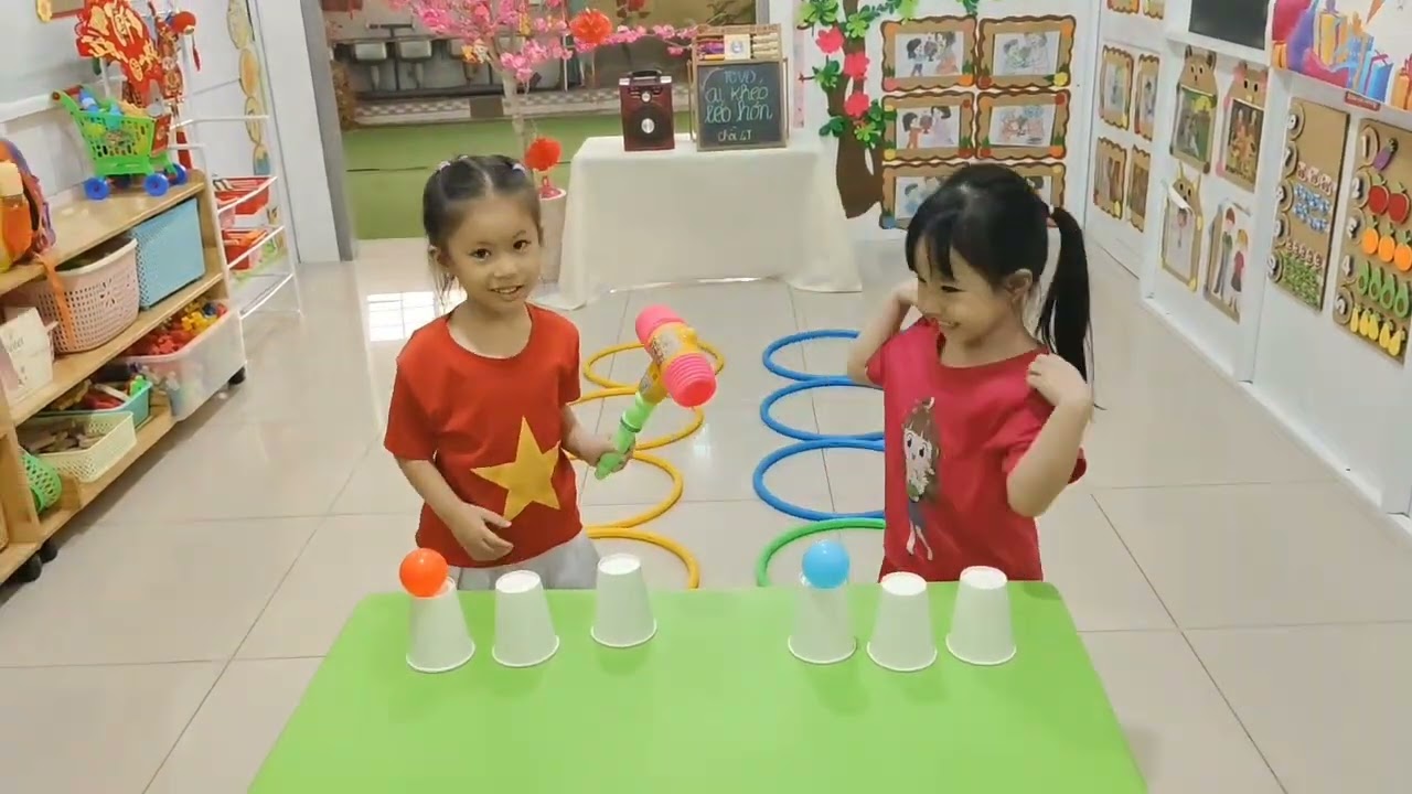 Xem ai khéo léo hơn cùng các bạn lớp chồi nhé!!❤️❤️