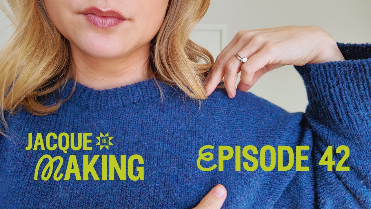 Finished Monday Sweater, Ooey Gooey Cowl, AND Qanik | Jacque Is Making Knitting Podcast Ep. 42