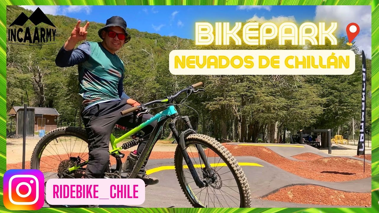 Bikerpark en una bicicleta de TRAIL-ENDURO 🧐 [NEVADOS DE CHILLÁN⛰]