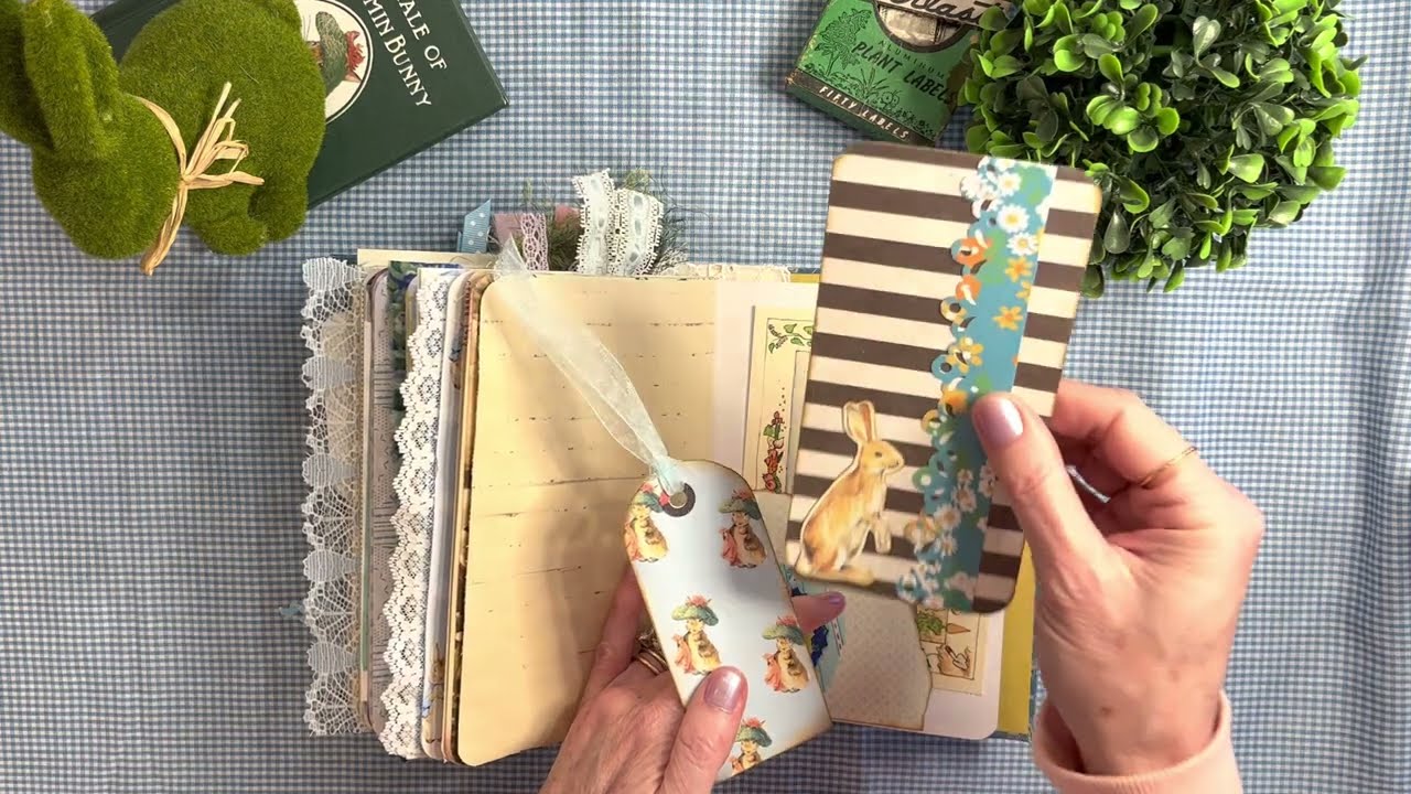Flip Through of Peter Rabbit Junk Journal (Hardcover) *SOLD*