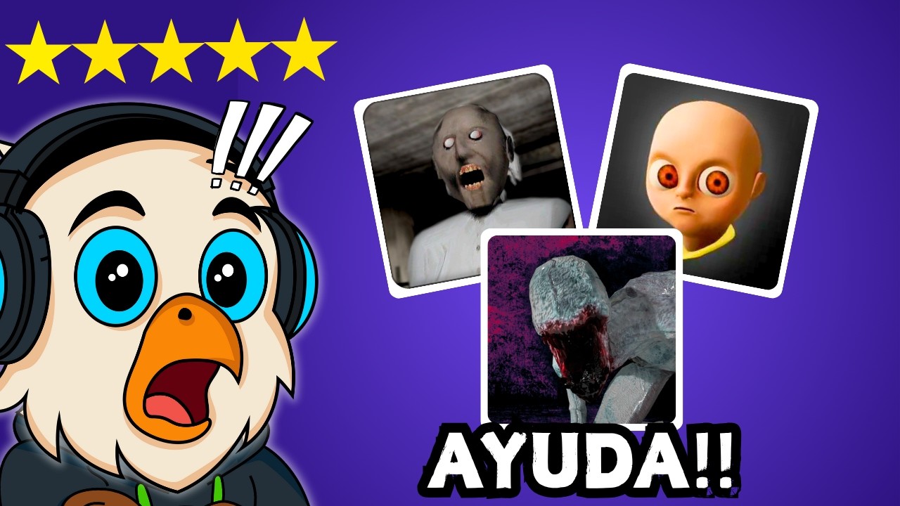 ¡PROBÉ los juegos de TERROR más ÉPICOS y esto PASO!
