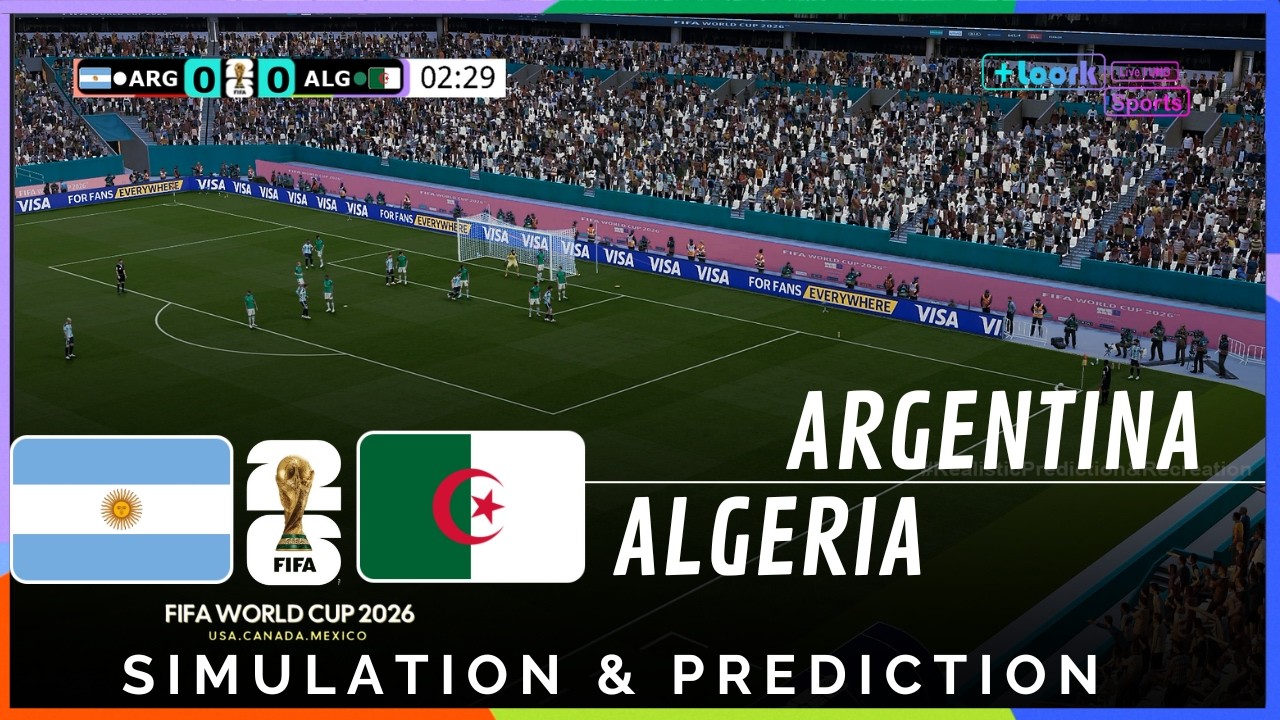 ✅ Argentina vs Algeria | 2026 World Cup | Realistic Prediction and Recreation (Gameplay)