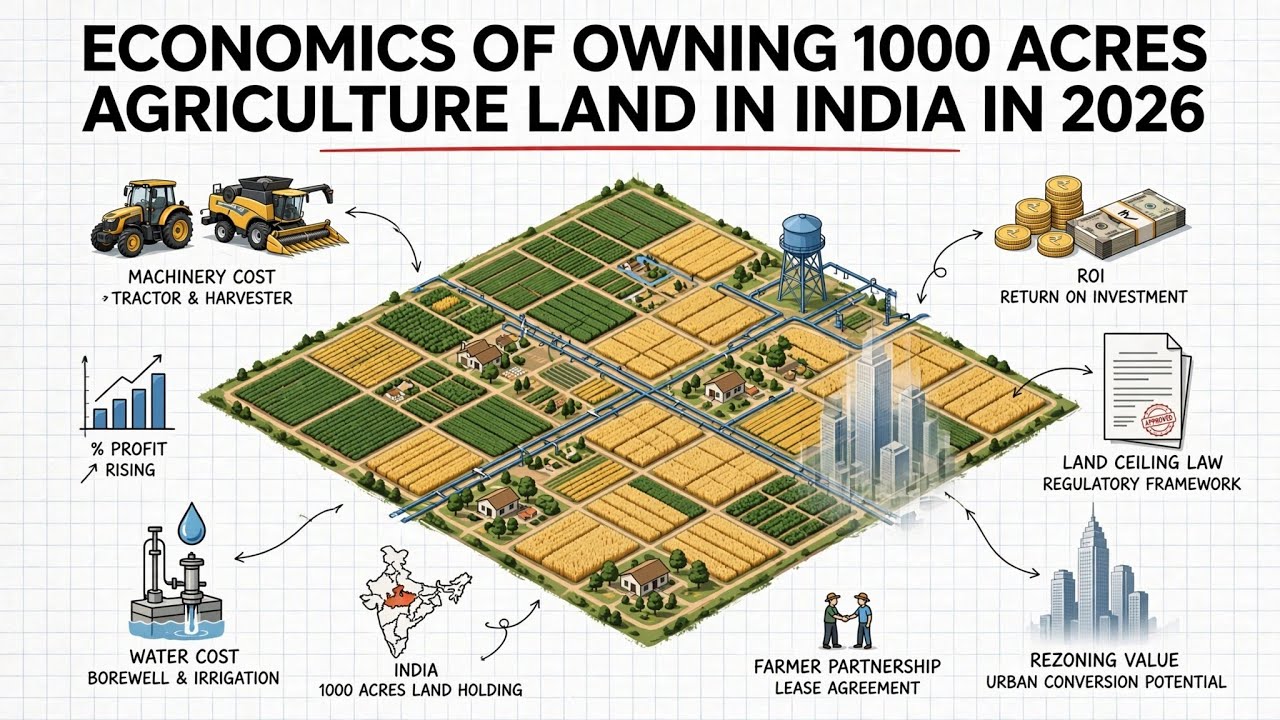 I Calculated the Real Cost of 1000 Acres of Indian Farmland in 2026 (Dark Truth)