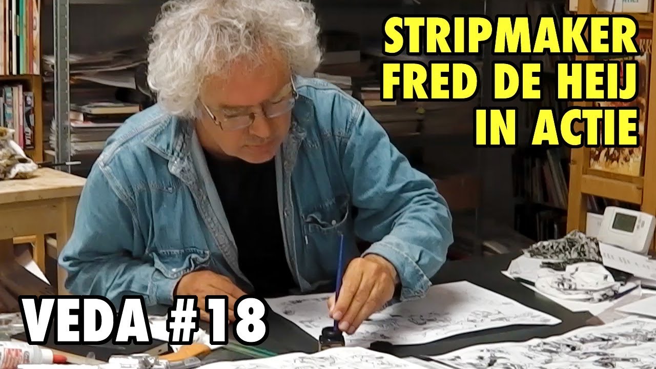 STRIPTEKENAAR FRED DE HEIJ in actie | VEDA Dag 18 | Vlog 202