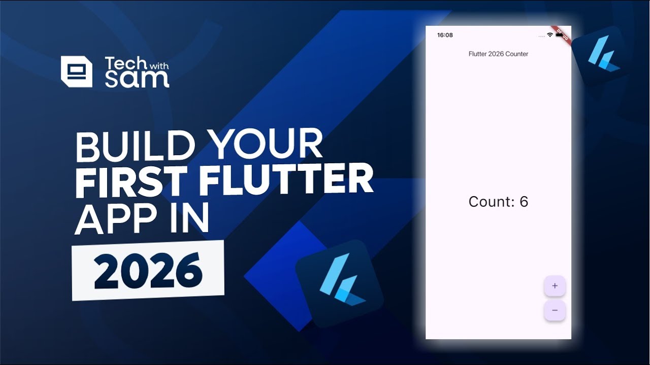Flutter Beginner Tutorial 2026: Build Your First App (Setup + Modern Best Practices) 🚀