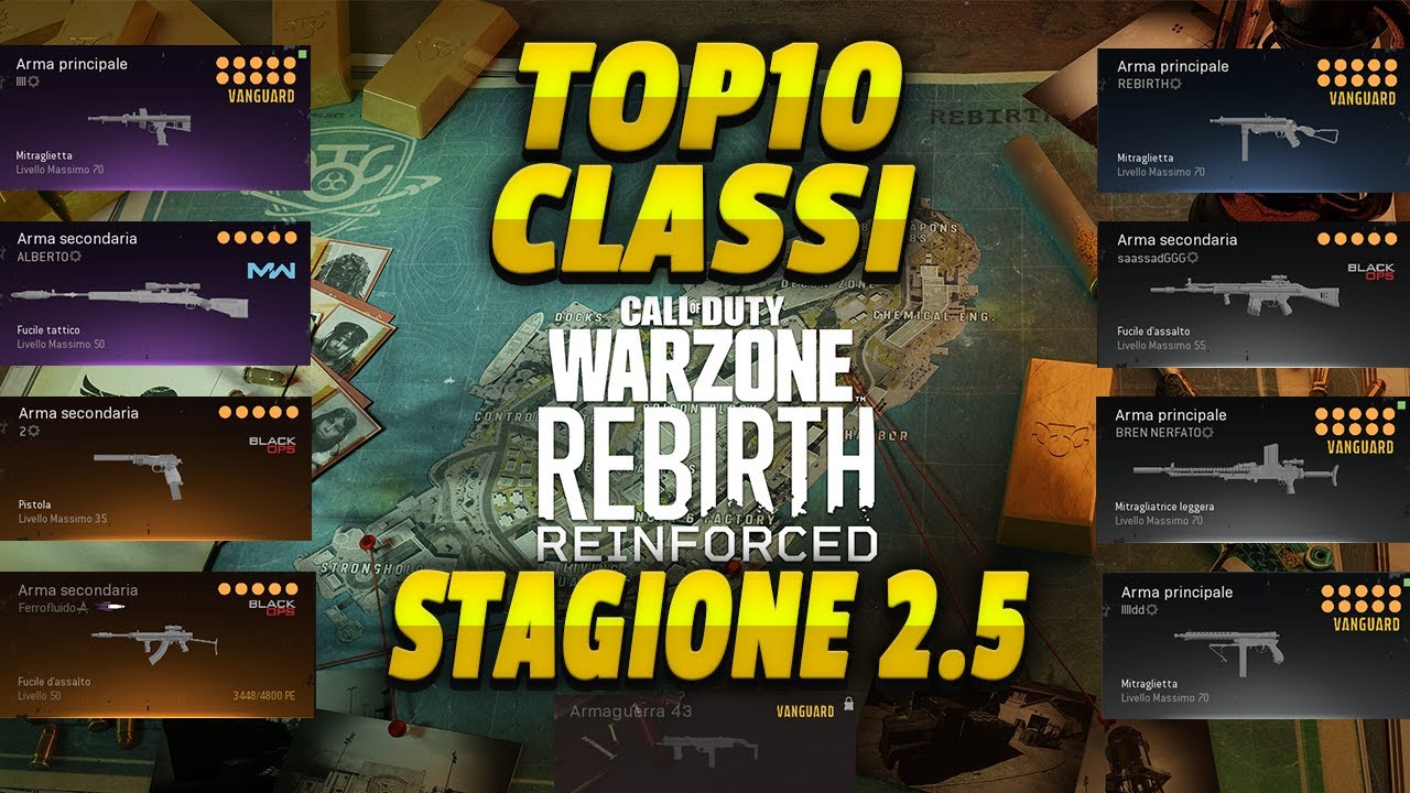 TOP 10 CLASSI WARZONE STAGIONE 2.5 🔝🔟🇮🇹