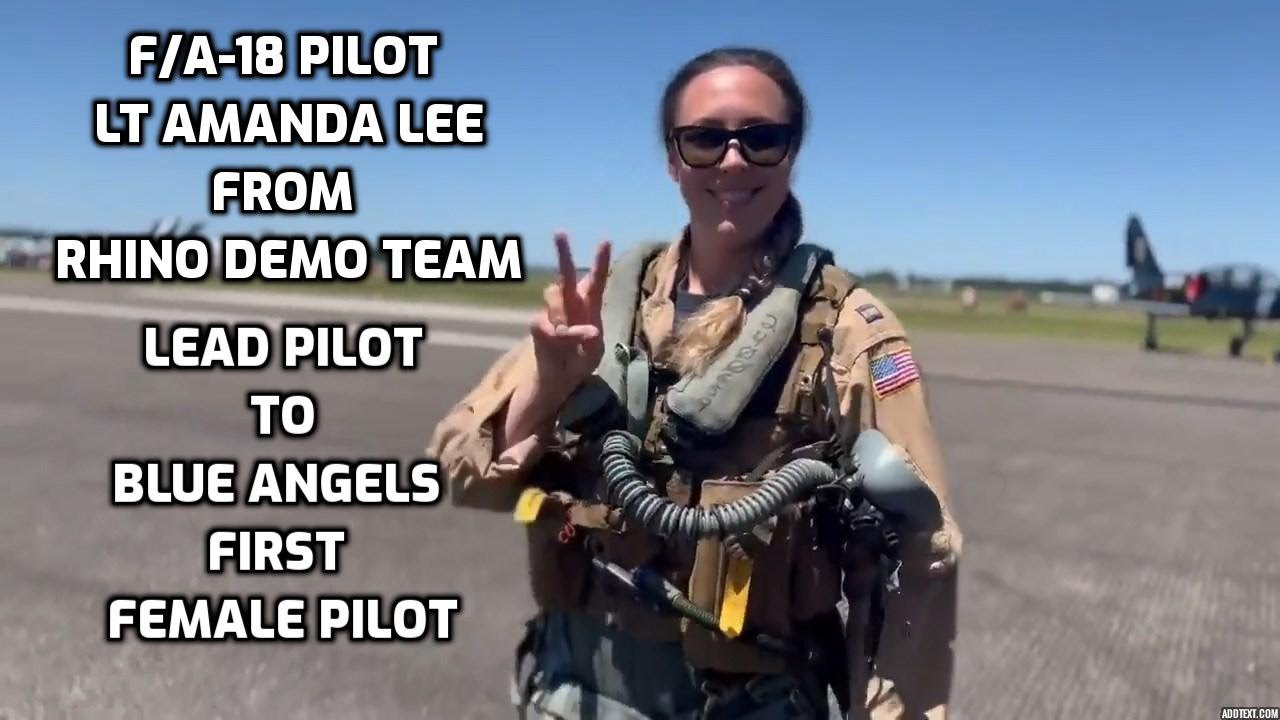Female F/A-18 Pilot: Rhino Demo Team Lead To Be Blue Angels First Lady