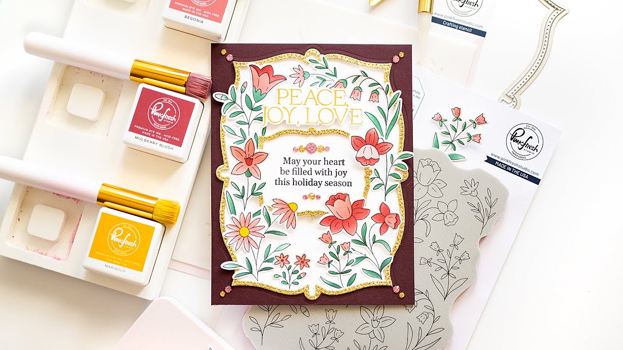 Live with Lea - Festive Holiday card with Print Shop: Modern Botanicals