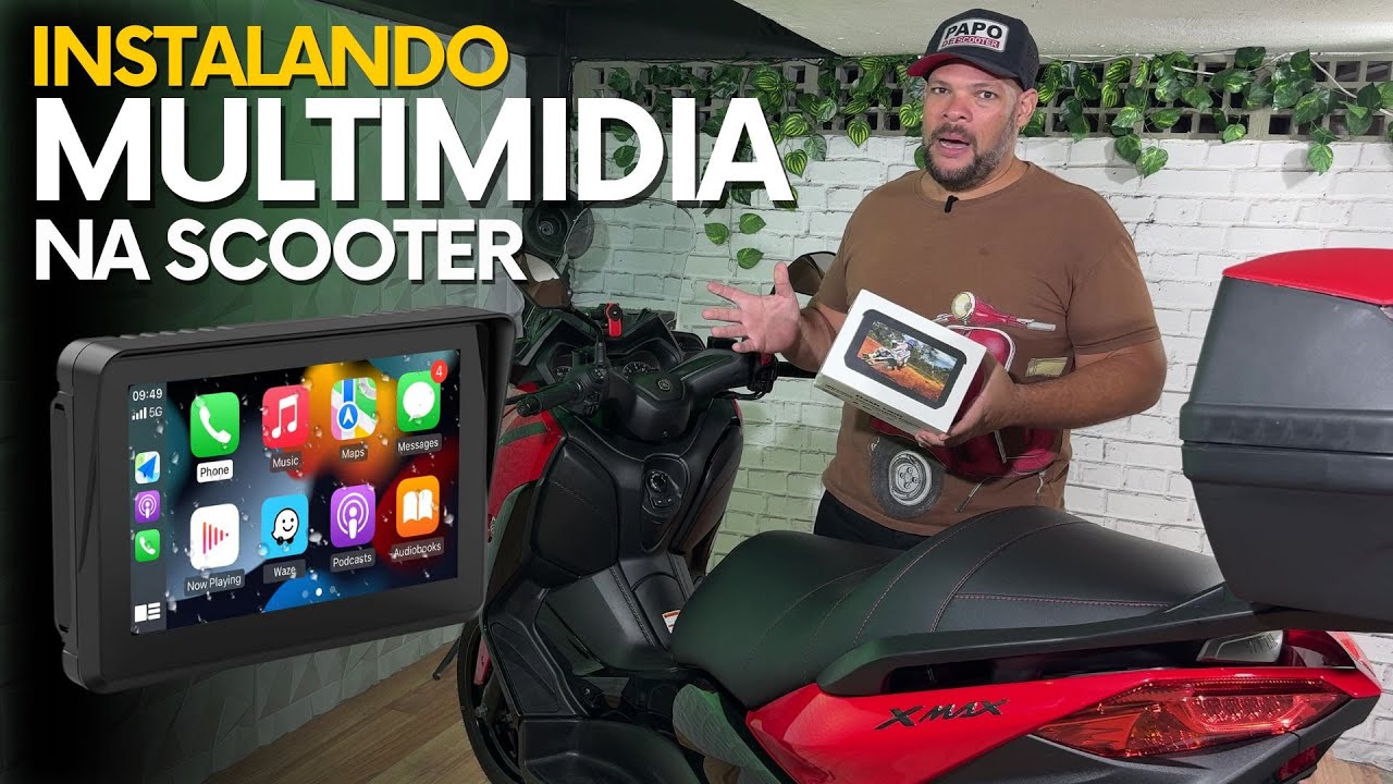 Instalando a MULTIMIDIA na Scooter | AndroidAuto e CarPLAY