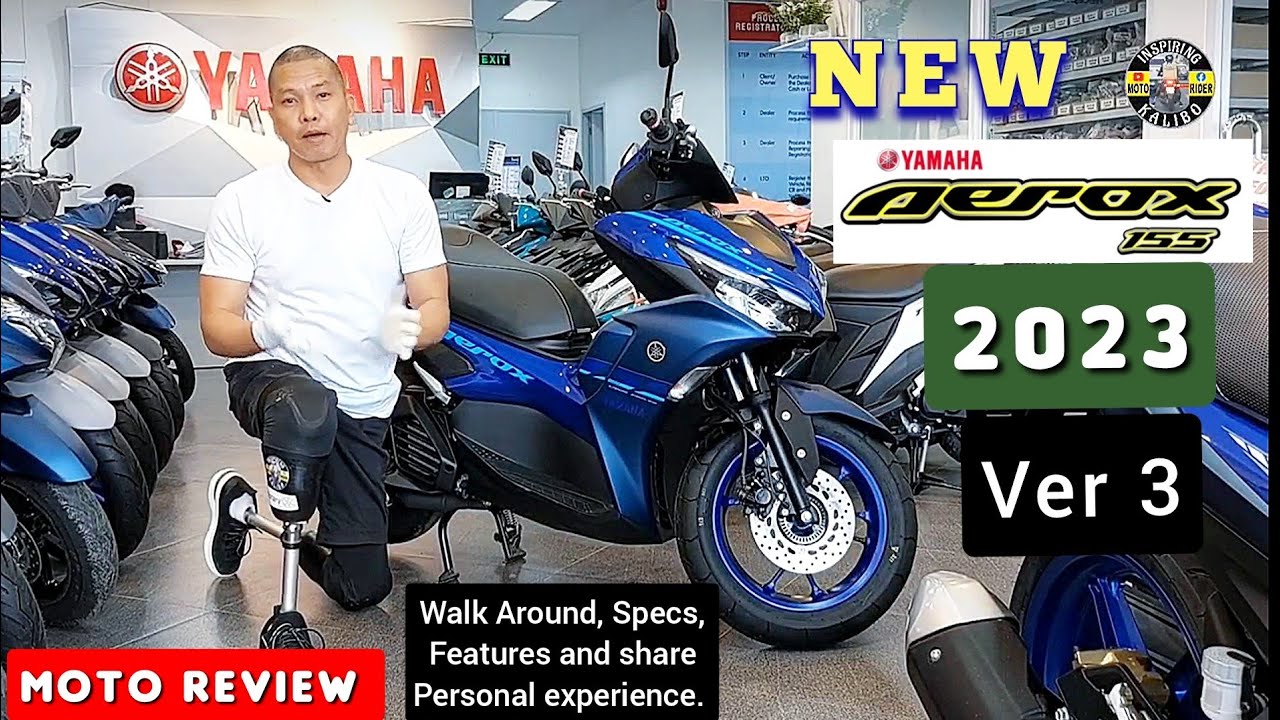 New Yamaha Aerox 155 - 2023.  Walk Around, Specs, Features and Personal Experience.   #aerox2023