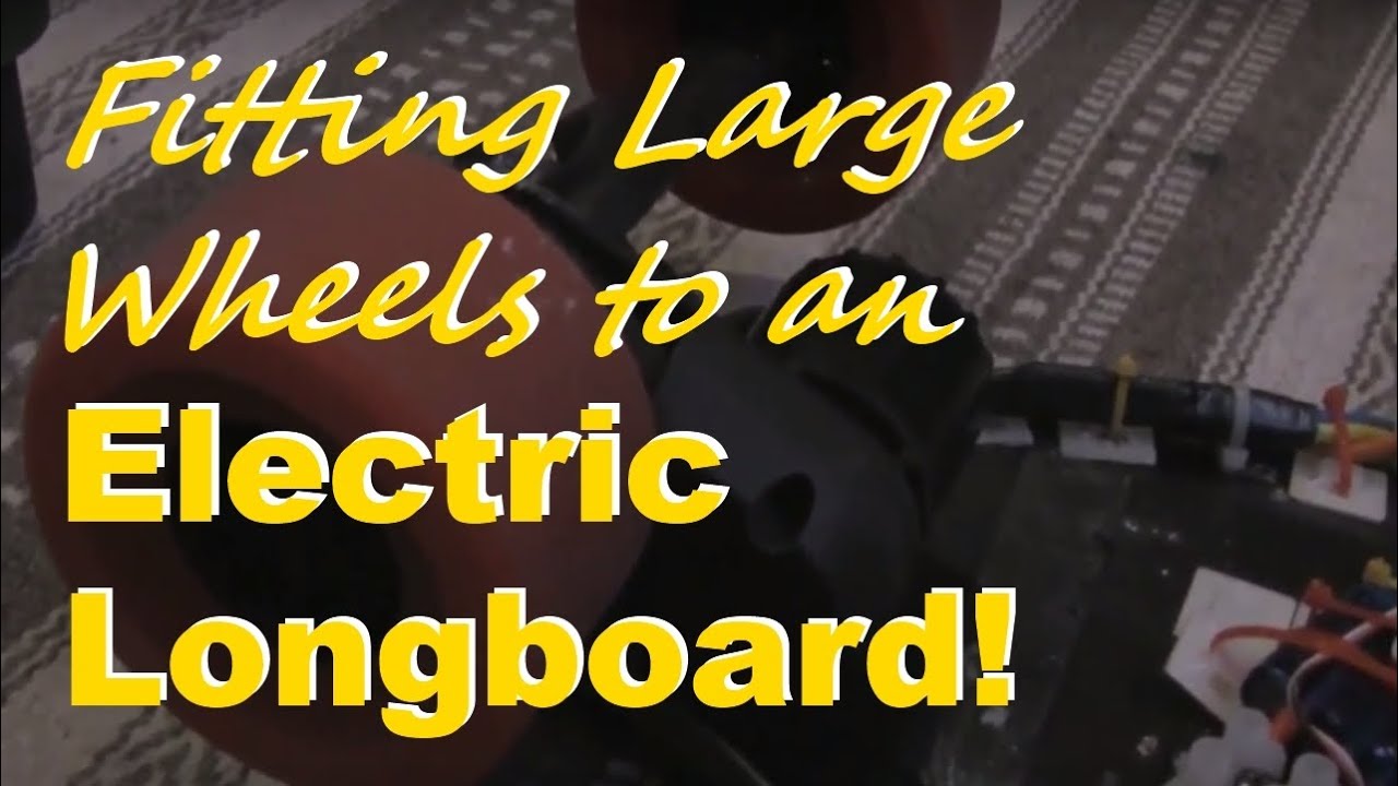 Fitting Large Wheels to a Chinese Clone Electric Skateboard!