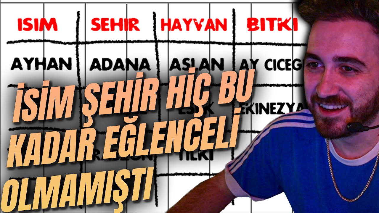 EKİPLE BOL KAHKAHALI İSİM ŞEHİR HAYVAN!