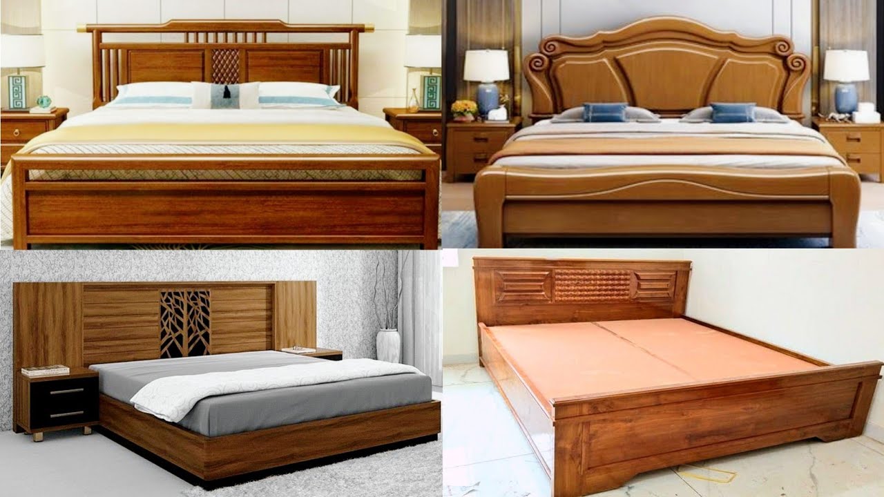 Wooden simple bed design 2025 | Latest bed design new model | New model wooden beds