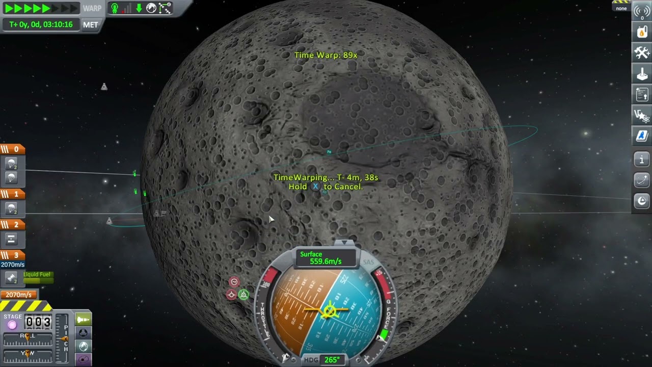 Attempting a Mun landing!