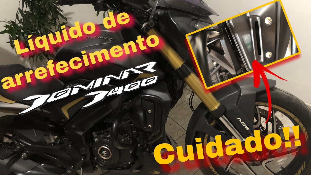 Líquido de arrefecimento (radiador) da Dominar 400. Cuidado, saiba como verificar.