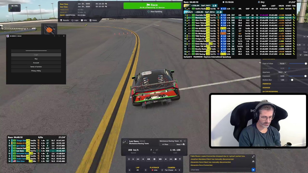 Daytona - daily - iR Drive Sponsor