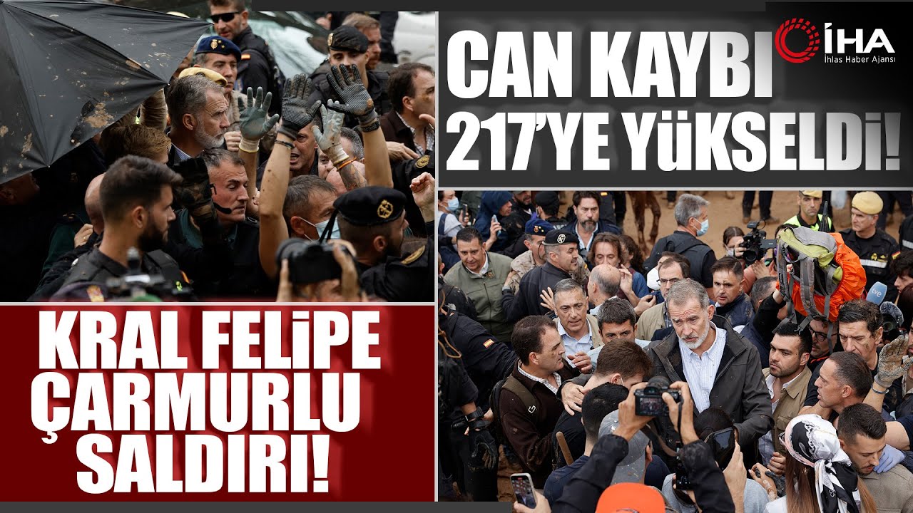 İspanya'da Sel Bölgesini Ziyaret Eden Kral Felipe Ve Başbakan Saznchez’e Saldırı