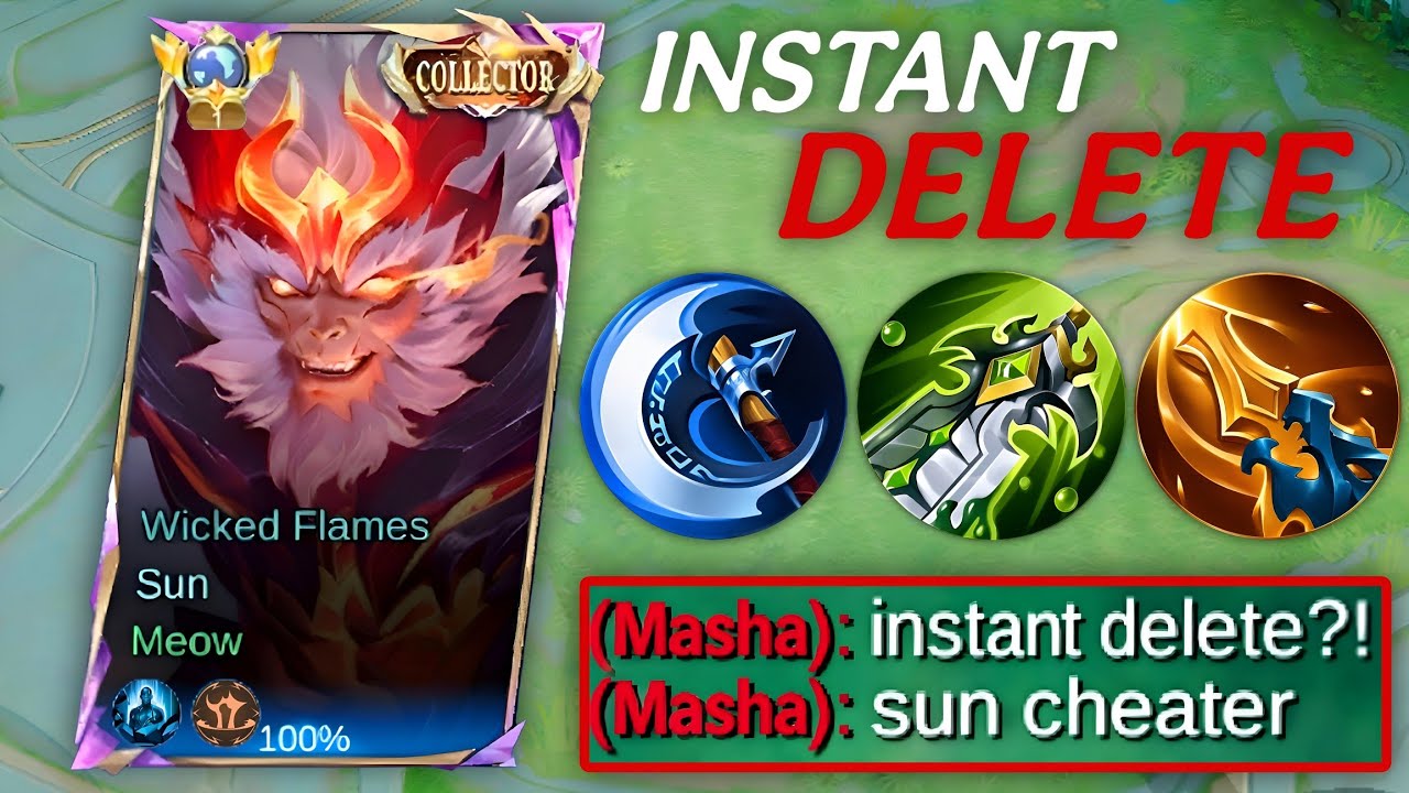 GLOBAL SUN ONE SHOT BURST BUILD IS HERE!! (100% BROKEN) MLBB