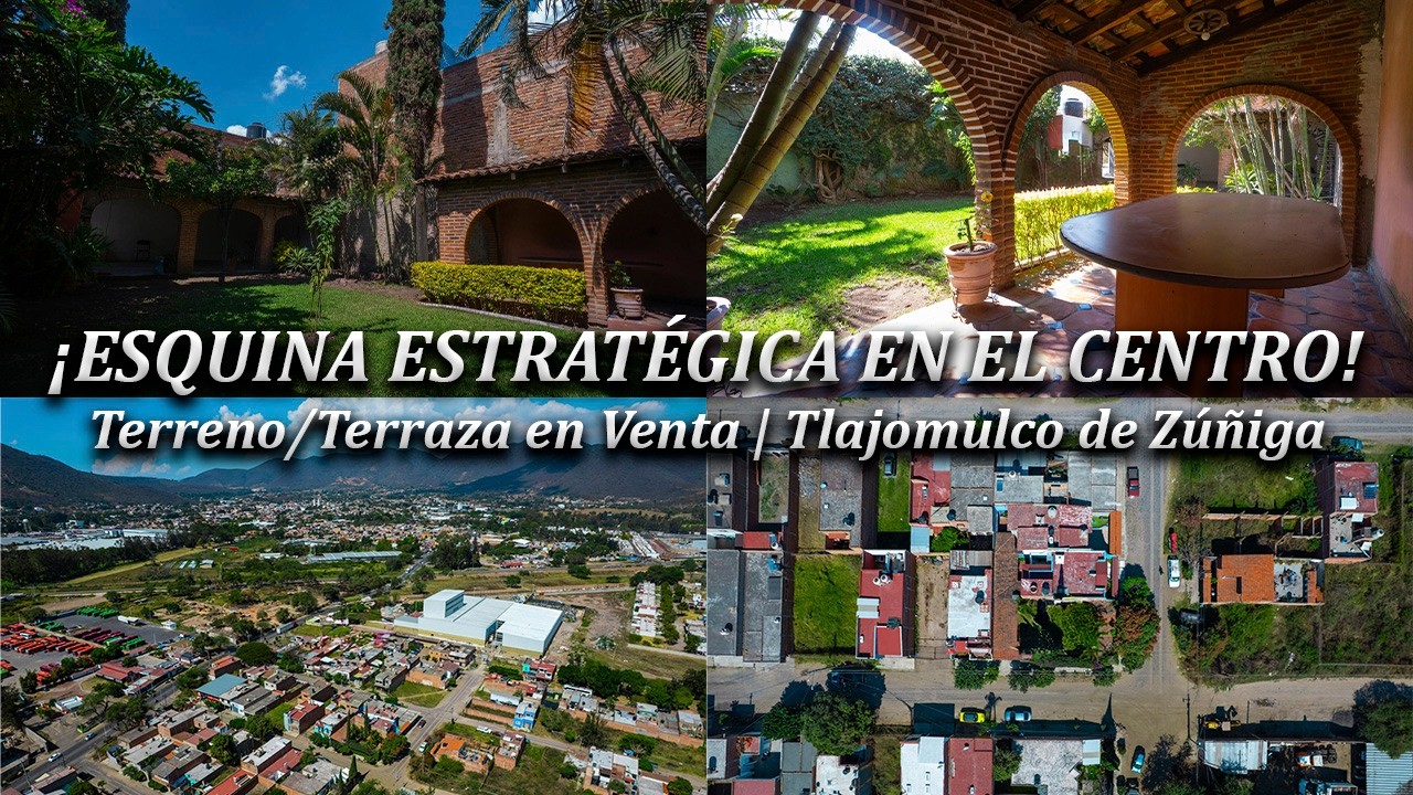 ¡ESQUINA ESTRATÉGICA EN EL CENTRO! Terreno/Terraza en Venta | Tlajomulco de Zúñiga