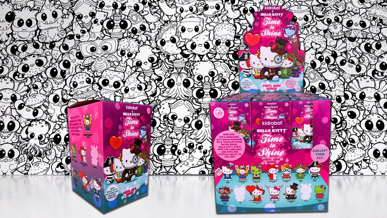 Kidrobot x Hello Kitty Time To Shine Blind Box Opening ( Unboxing a Full Case )