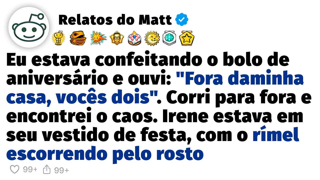 Encontrei minha irmã com rímel escorrendo pelo rosto depois que...