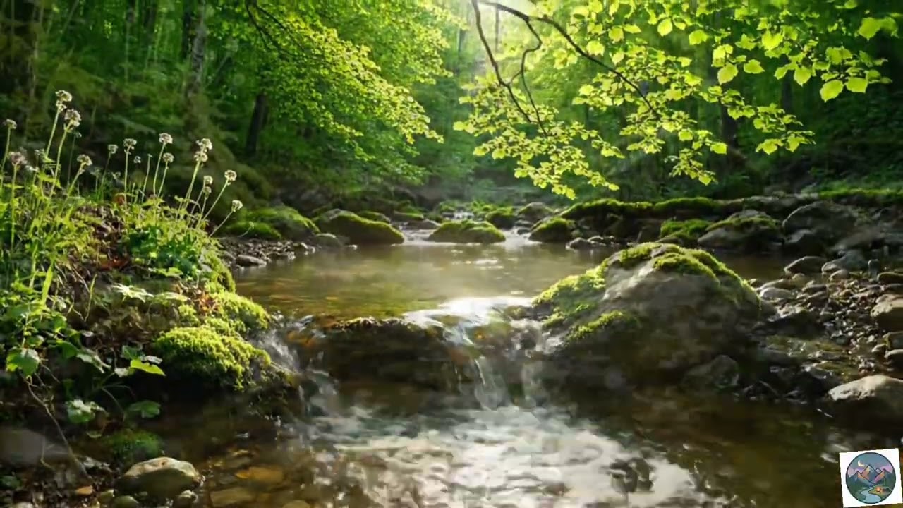 Clear Your Mind: 1 Hour of Forest Stream Sounds | Nature White Noise for Studying