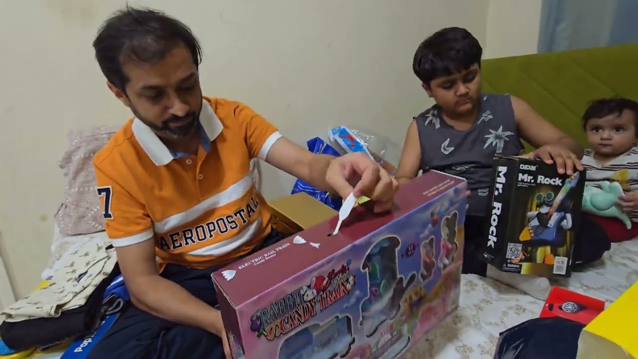 Ajj hum mandir gaye aur ki gift unboxing