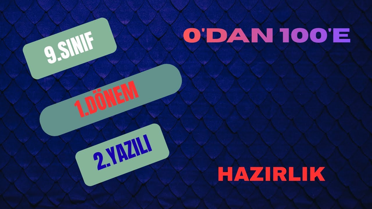 9.Sınıf Matematik 1.Dönem 2.Yazılı Soruları - 2026 | SIFIRDAN ZİRVEYE