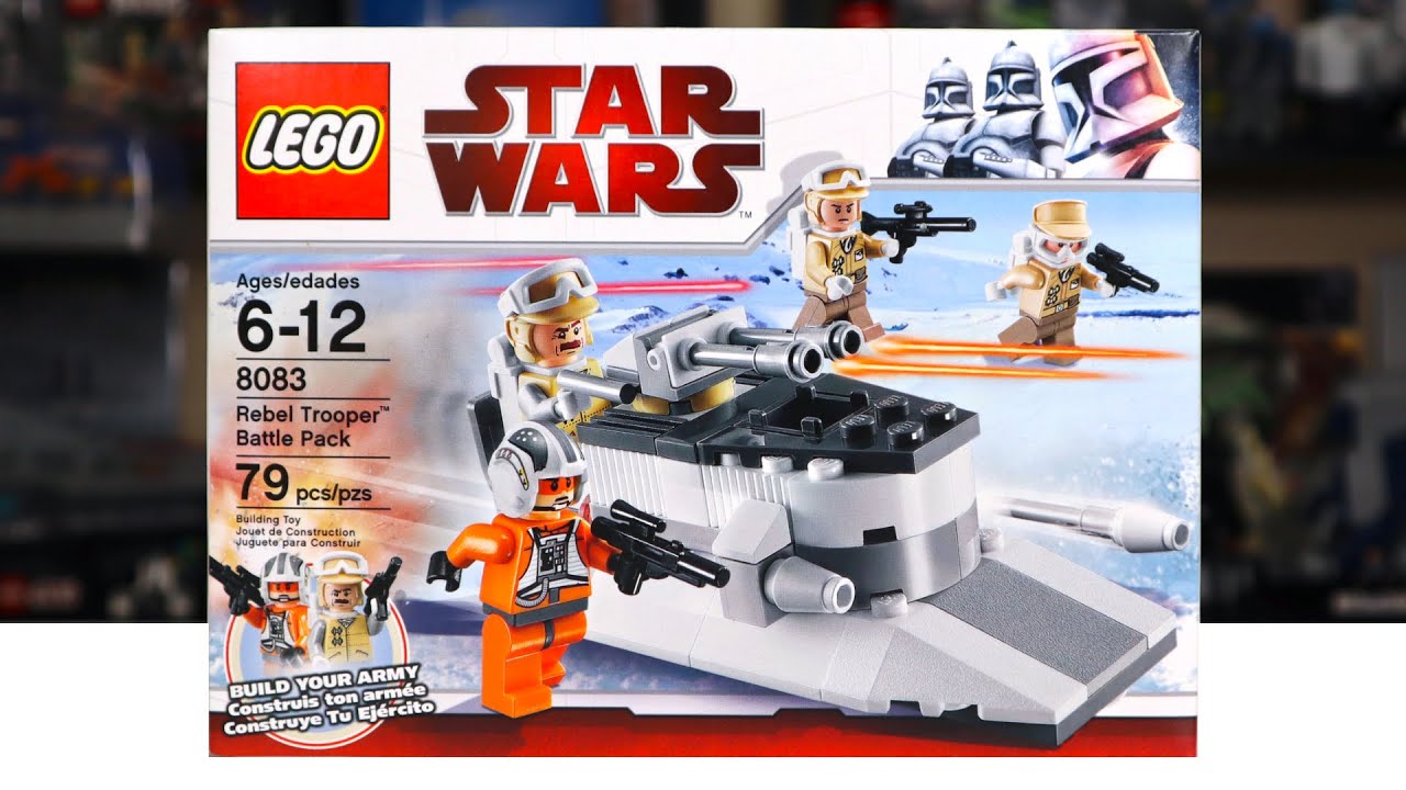 LEGO Star Wars 8083 REBEL TROOPER BATTLE PACK Review! (2010)