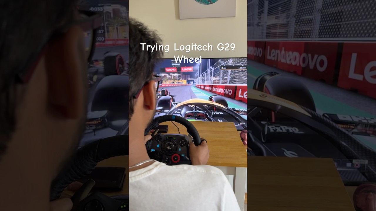 Trying Logitech G29 Driving Force Wheel For First Time | PS5 Gaming | Logitech G29 | Formula 1