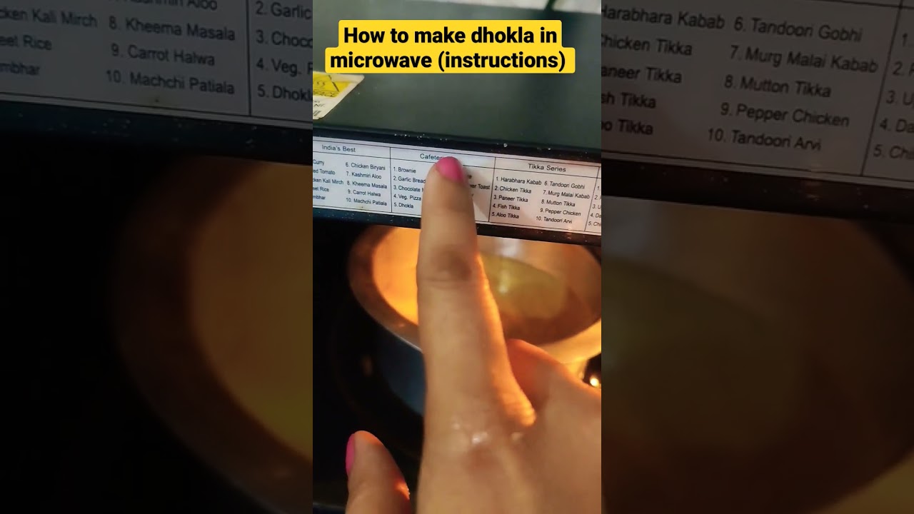 How to make Dhokla in microwave|instructions| How to use #shortvideo #easyrecipe #food #trending